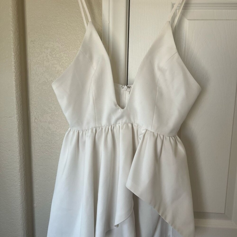plunging neckline romper